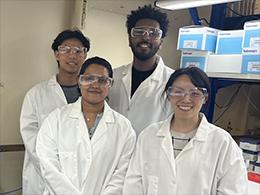 group picture in lab coats